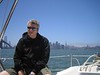 Andrew > Bengt in front of the San Francisco skyline