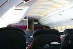 (N175UA B747-422) Interior upstairs United's 747 in Business Class as viewed from the coveted 15A exit row